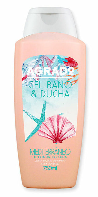Agrado Gel Bagno e Doccia Mediterraneo 750ml — Bagnoschiuma