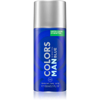 Colors de Benetton Blue , deodorante spray antitraspirante, aromatico, per uomo, 150 ml