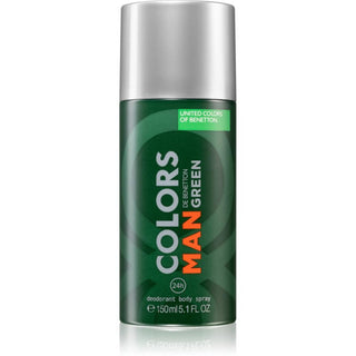 Colors De Benetton Green , Antitraspirante, Dinamico, Deodorante Spray, Per Uomo, 150 ml