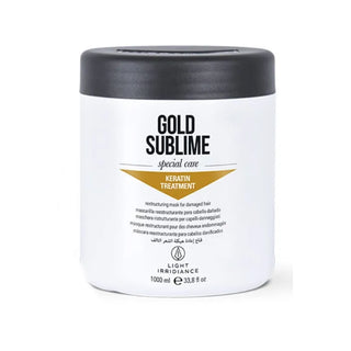 Mascarilla de tratamiento con queratina Light Irridiance Gold Sublime 1000 ml 