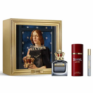 Jean Paul Gaultier Scandal Pour Homme Eau de Toilette Spray 100ml Set di 3 Pezzi
