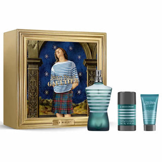 Jean Paul Gaultier Le Male Eau De Toilette Spray 125 ml, set of 3 pieces
