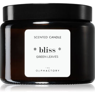 The Olphactory Bliss Green Leaves, Foglie Verdi, Candela Profumata, 360 g