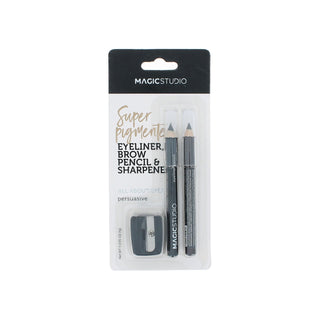 Accessori Magic Studio matita eyeliner e sopracciglia con temperino