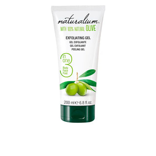 Naturalium Gel esfoliante oliva naturale 200 ml — Peeling na obličej a tělo