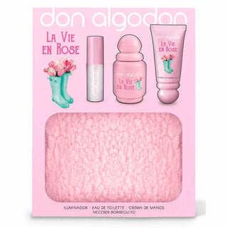 Don Algodon La Vie En Rose Eau de Toilette Spray 30ml Set di 4 Pezzi