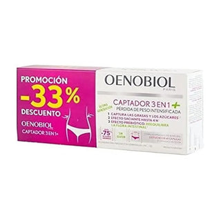 Oenobiol capsuleture 3 in 1+ Perdita di peso potenziata DUPLO 2x60 capsule