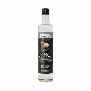 Drasanvi Keto olio di cocco puro MCT 100% C8 500ml