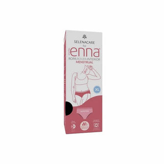 Enna Menstrual Hipster Brief Black Heavy Flow Size XL Day & Night