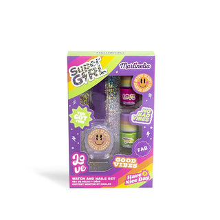 Set di orologi e unghie Super Girl Martinelia