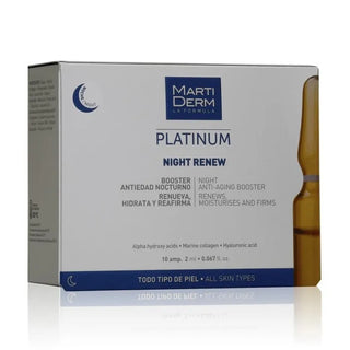 Martiderm Platinum Night Renew 10 ampollas de 2 ml 