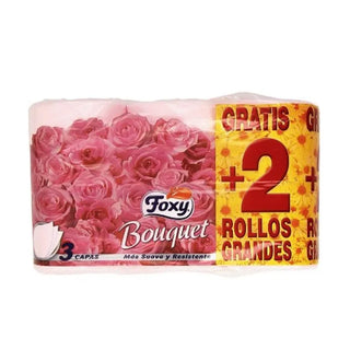 Foxy Bouquet Colore 3 strati 4 + 2 rotoli — Toilettenpapier