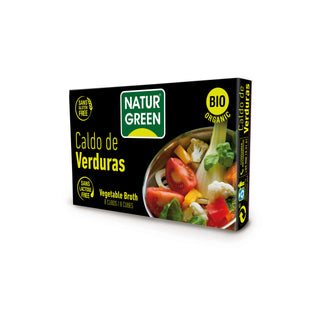 Scatola di dadi da brodo vegetale Naturgreen 8 x 10,5 g