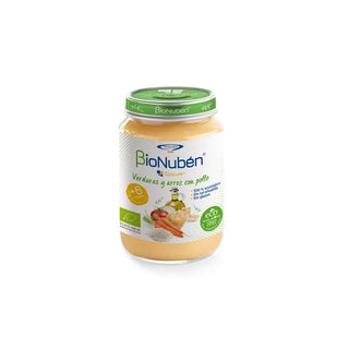 Bionubén Bionuben Ecopuré Barattolo di Verdure e Riso con Pollo 6m 250g
