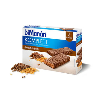 Barrette comrpesse di cioccolato sostitutivo Bimanán 8 unità