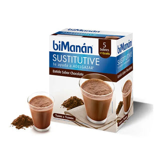Bimanán Sustitutivo Chocolate Milkshake 5 unidades 