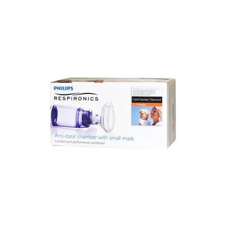 Philips Respironics Optichamber Diamond Chamber con maschera neonatale 0-18 mesi