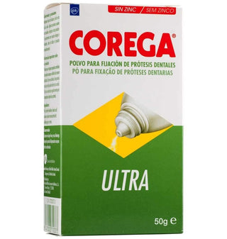 Corega Polvere adesiva Ultra 50g — Polvere fissante protesi
