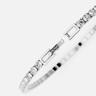 Furiosa Sb-Tennis-S Bracciale tennis scintillante con cristalli Swarovski trasparenti — Bracciale