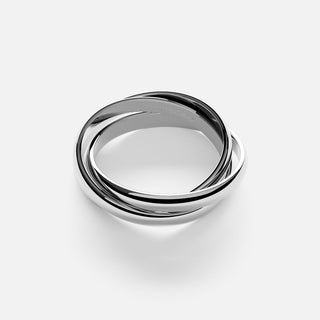 Furiosa Anello triplo intrecciato Threesome Sr-Threesome-S 56 mm — Anel em aço