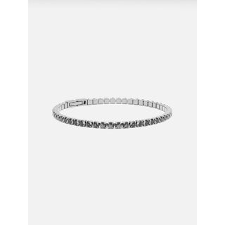 Furiosa Bracciale tennis cristalli Swarovski grigi Sb-Midnighttennis-S — Armband