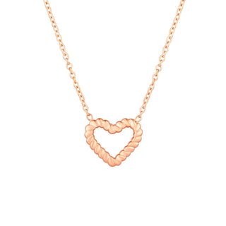 Vuch Heart Emery Collana placcata oro rosa con pendente a cuore