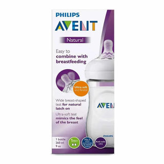 Avent Natural Biberon latte 1m+ 260 ml — Flasken