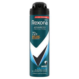 Rexona Antitraspirante Uomo Advanced Protection Invisible Ice Fresh 150 ml — Spray antitraspirante
