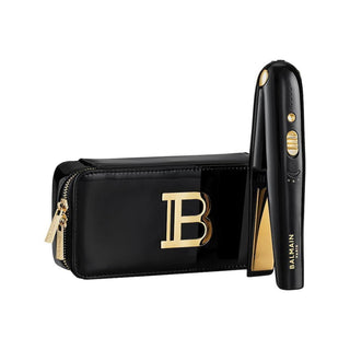 Balmain professionnel Edizione limitata, piastra per capelli elettrica a vapore, nero/oro