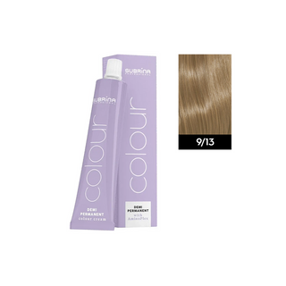 Subrina Professional Demi Permanent Color, Tintura Demi-Permanente, 9/13 Biondo Chiarissimo Cenere Dorato, 60 ml