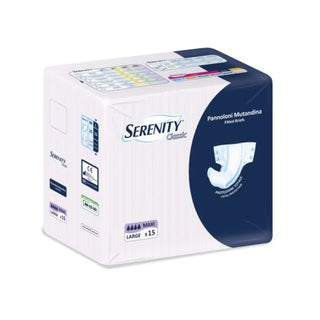 Serenity Classic Pannolone Mutandina Maxi Taglia Large 15 Pezzi