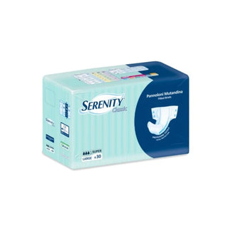 Serenity Classic Pannolone Mutandina Super Taglia Large 30 Pezzi