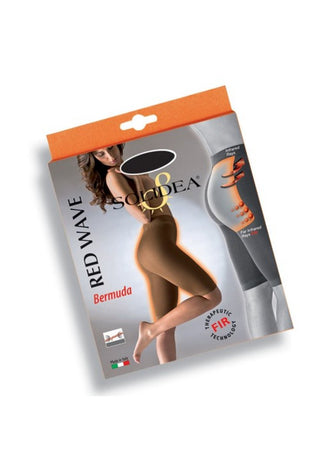 Solidea Red Wave Bermuda shaping anti-cellulite compression Noisette 2M