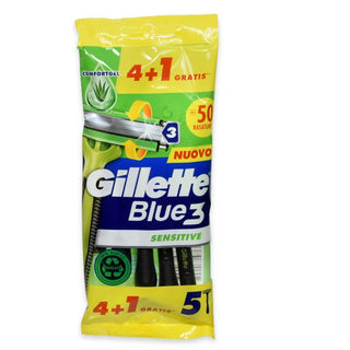 Gillette Blue 3 Sensitive Pezzi + 1 Gratis