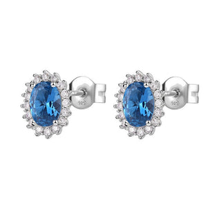 Brosway Tyylikkäät hopeakorvakorut Fancy Freedom Blue FFB12