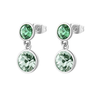 Brosway Brincos pendentes de cristal verde Decent Symphonia BYM175