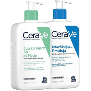 Cerave クレンジングジェルと保湿乳液のセット 2 x 473 ml