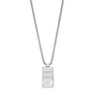 Emporio armani Nowoczesny stalowy naszyjnik dla mężczyzn EGS3078040