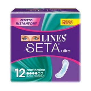 Lines Seta Ultra Assorbenti Anatomico 12 Pezzi — Assorbenti igienici