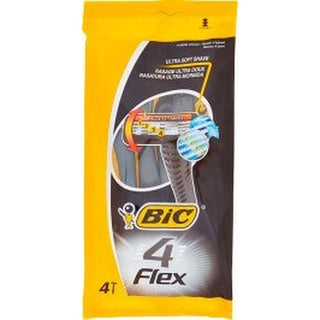 Bic 4 Flex Parranajokone 4 Terää 4 kpl 