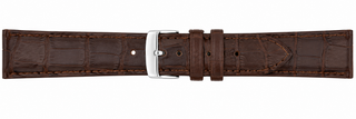 A-Nis Polstret krokodille-rem Ak1306.02 - Bredde: 24 Mm 
