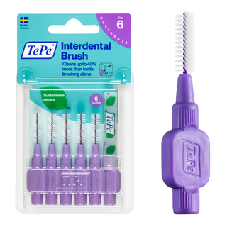 TePe scovolino interdentale 6 pezzi 1,1 mm