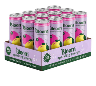 Bloom Sparkling Energy lampone limone 12 x 250 ml — Energydrink