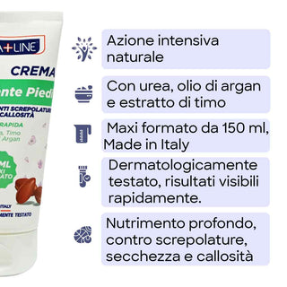 Farmaline Crema Piedi 150 ml Con Urea E Argan — Crema piedi