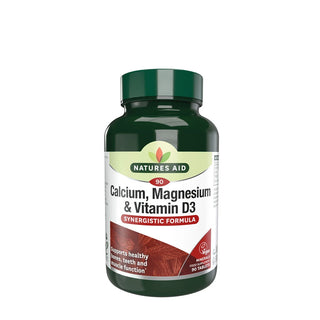 Natures Aid Calcio, Magnesio e Vitamina D3 90 compresse — Nahrungsergänzung