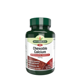 Natures Aid Calcio masticabile 400 mg e Vitamina D 60 Kautabletten — Nahrungsergänzung
