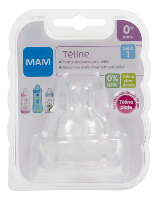 Mam Tettarelle Silicone Flusso Lento 2 pezzi — Tettarella