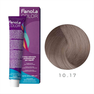 Fanola Crema Colore 10.17 Biondo Castano Platino Cenere 100 ml — Crema colorante