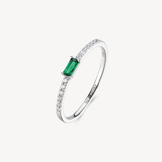 Brosway Anello Argento Zirconi Fancy Life Green Flg148 Circuito 54 Mm — Anello
