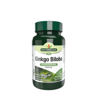 Natures Aid Ginkgo Biloba standardizzato 120 mg 90 compresse — Nahrungsergänzungsmittel